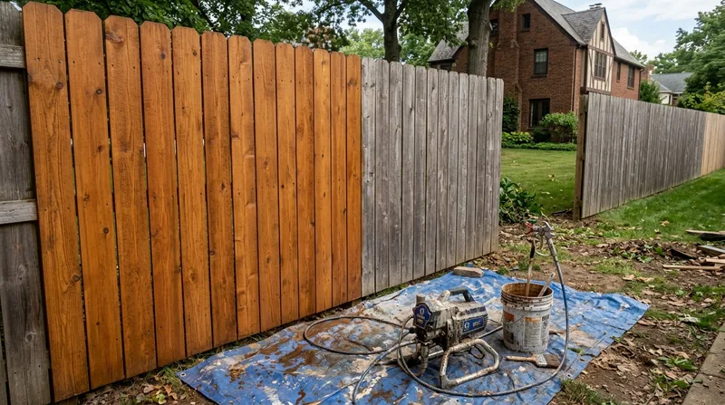 Fence Staining & Restoration Cleveland
