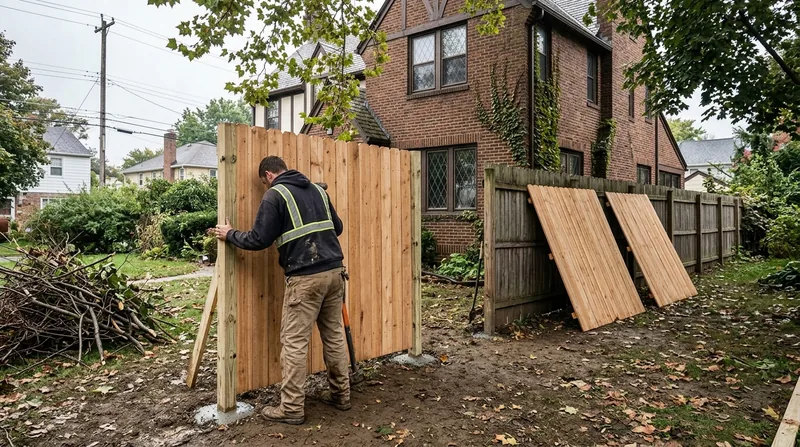 Storm Damage Fence Repair Cleveland